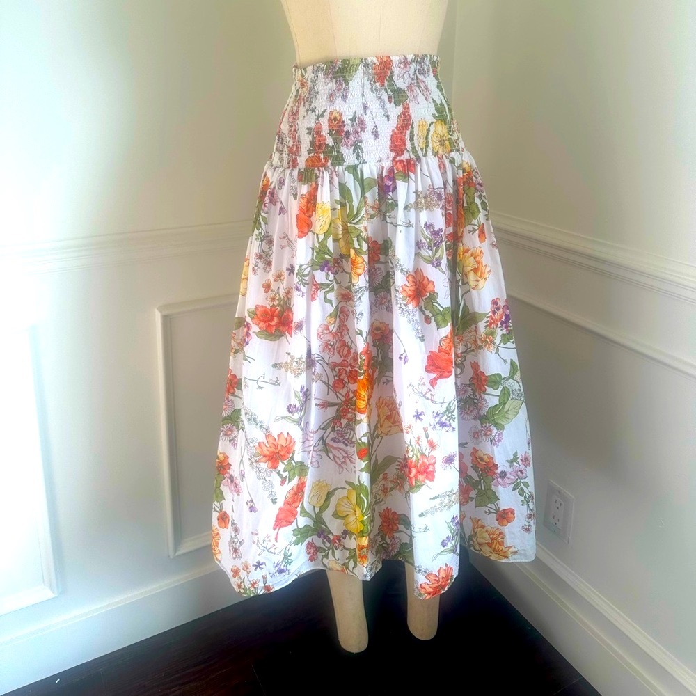 J Crew collection floral skirt